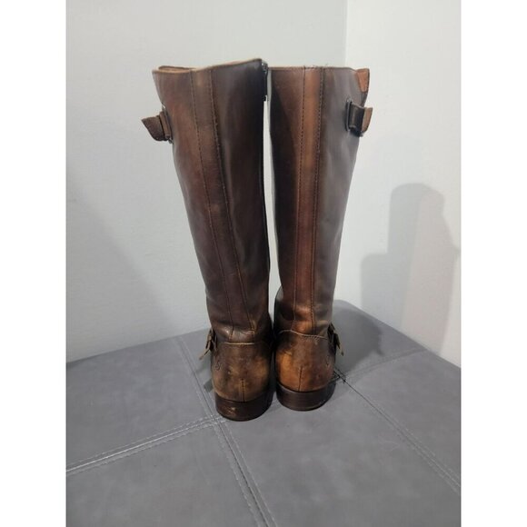 Born Leather Riding Boots Womens 6 Brown Equestrian Motorcycle Rockabilly Y2K - Picture 2 of 12